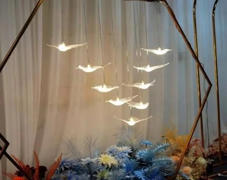 Acrylic Bird with LED Light Small